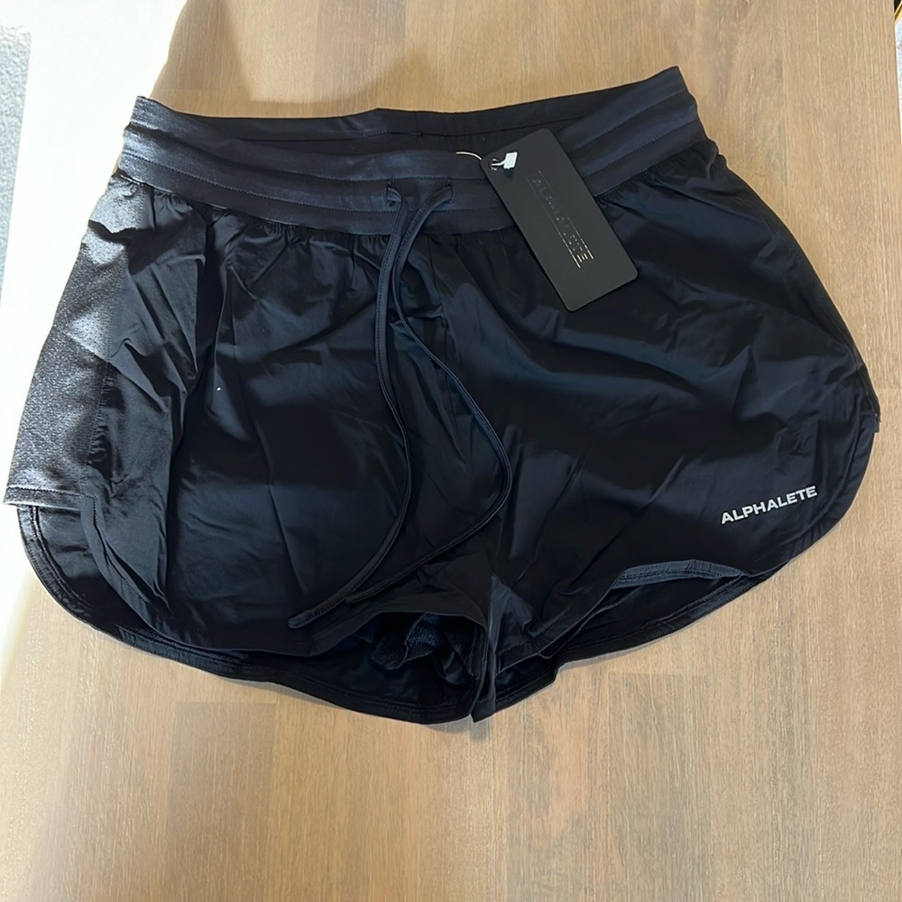 New!! Alphalete Active Short - Medium Black